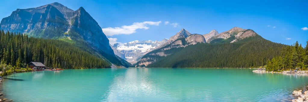 Lake Louise Mountain Banff National Park Alberta Canada Photo Poster 36×12