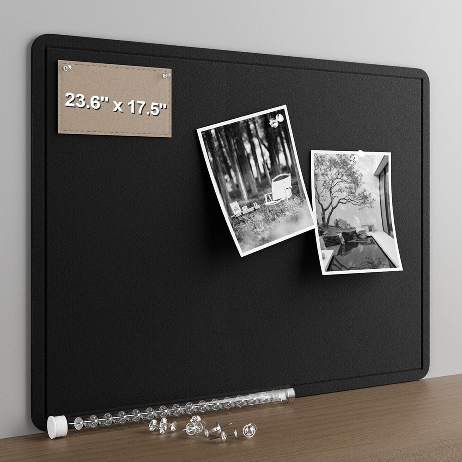 Felt Bulletin Board for Wall 24&Prime; x 18&Prime; Unfolded Size, Small Frameless Felt Pi…