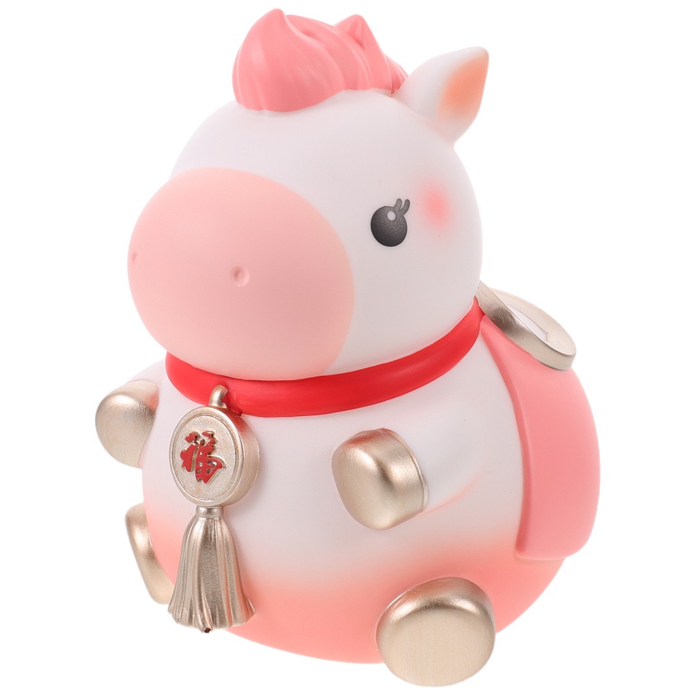 Prosperity Horse Statue Feng Shui Home Decor Coin Saving Money Bank