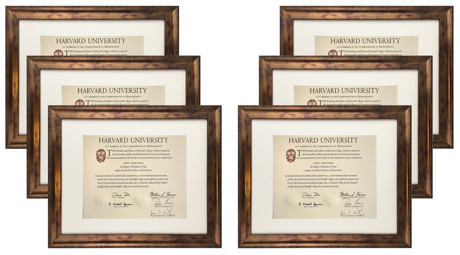 STUDIO 500 11×14 Document/Picture Frames Antique Gold, Champagne, Silver