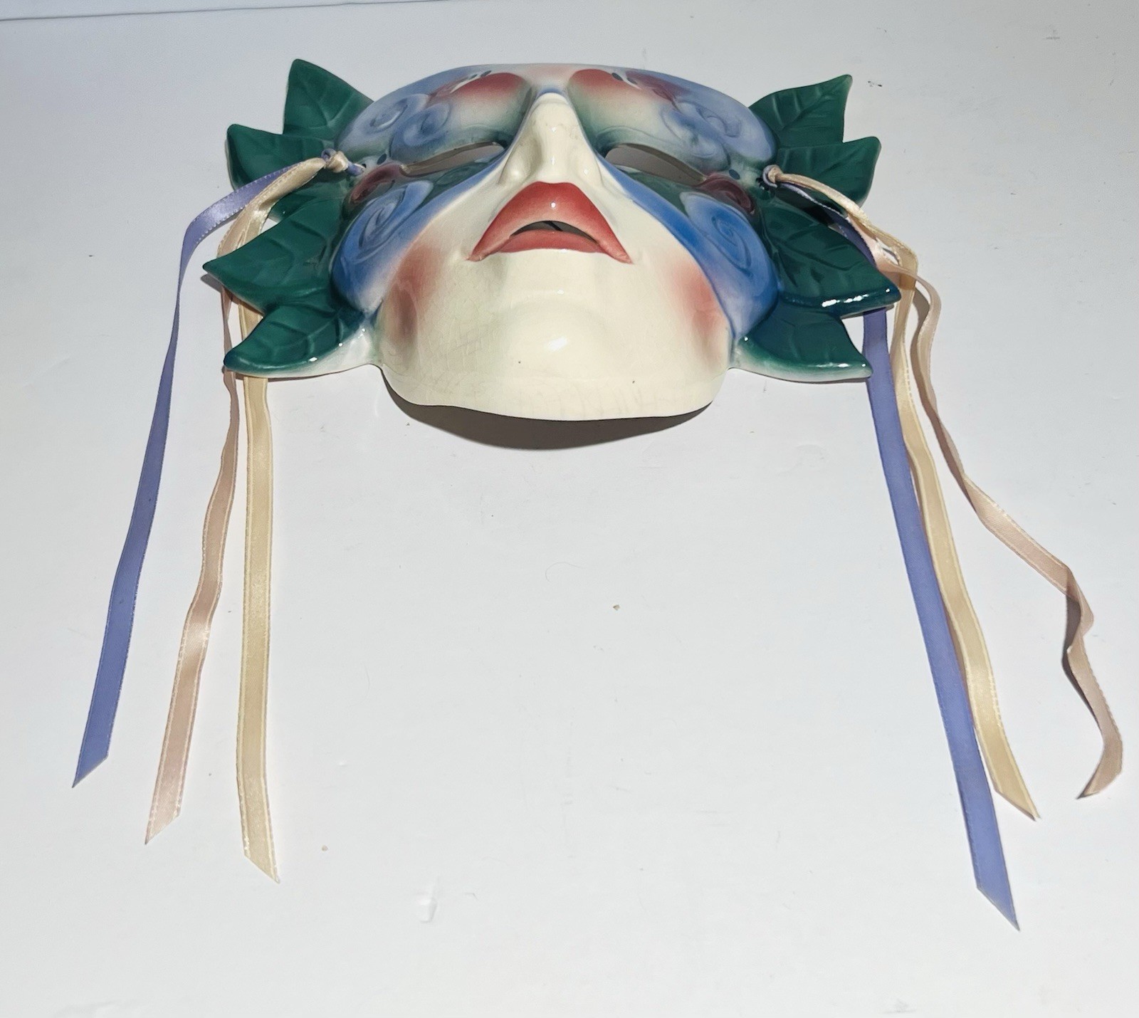Vintage Clay Art About Face Ceramic Mask Wall Hanging Mask San Francisco 1980’s