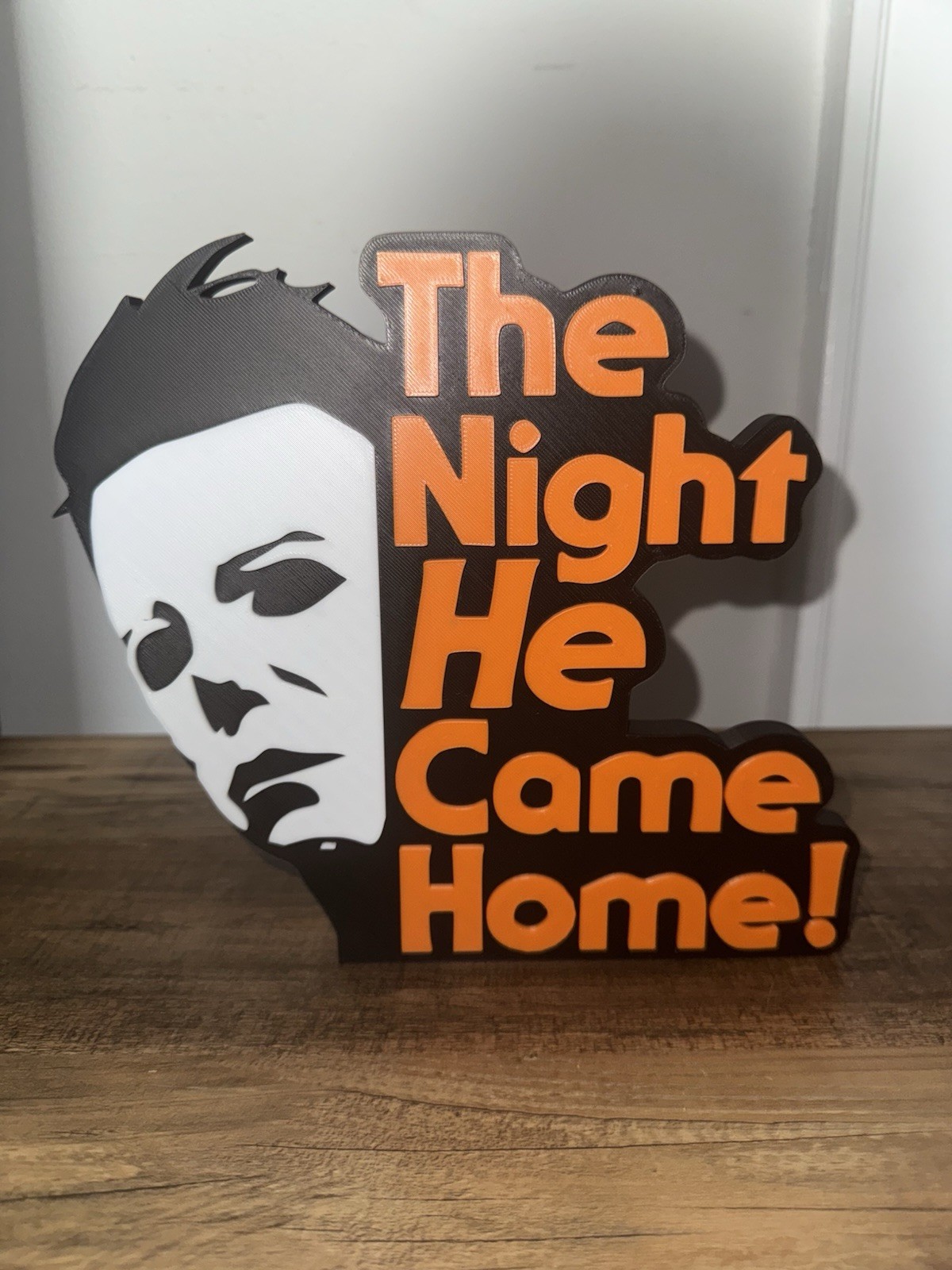 Michael Myers Halloween 3D Logo Sign The Night He Came Home Horror Wall Display