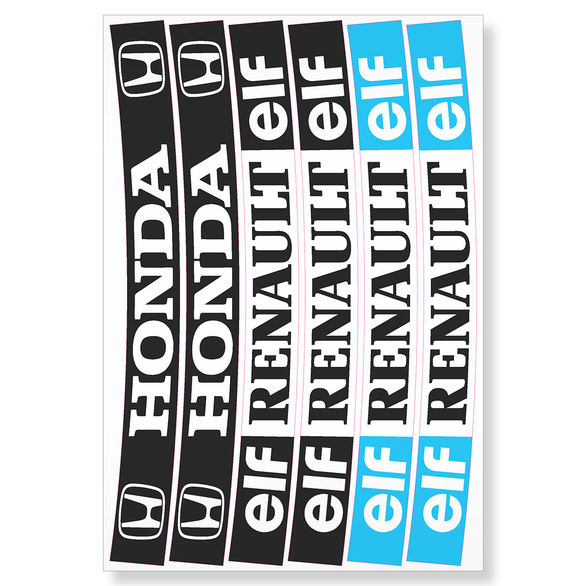 Ayrton Senna Formula 1 Helmet Visor Sticker Strip Set Printed High Quality Vinyl