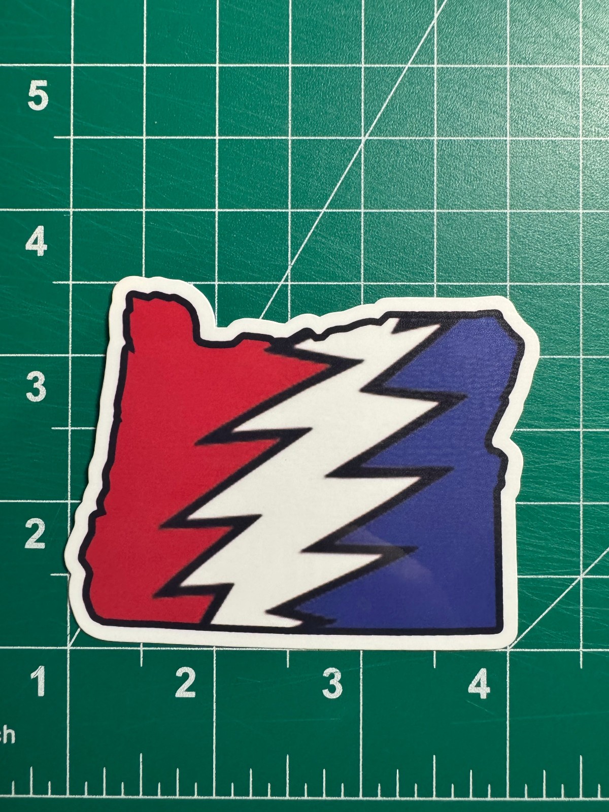 Oregon Stealie – Grateful Dead – Laminated Vinyl Sticker 3&Prime;x2.5&Prime;