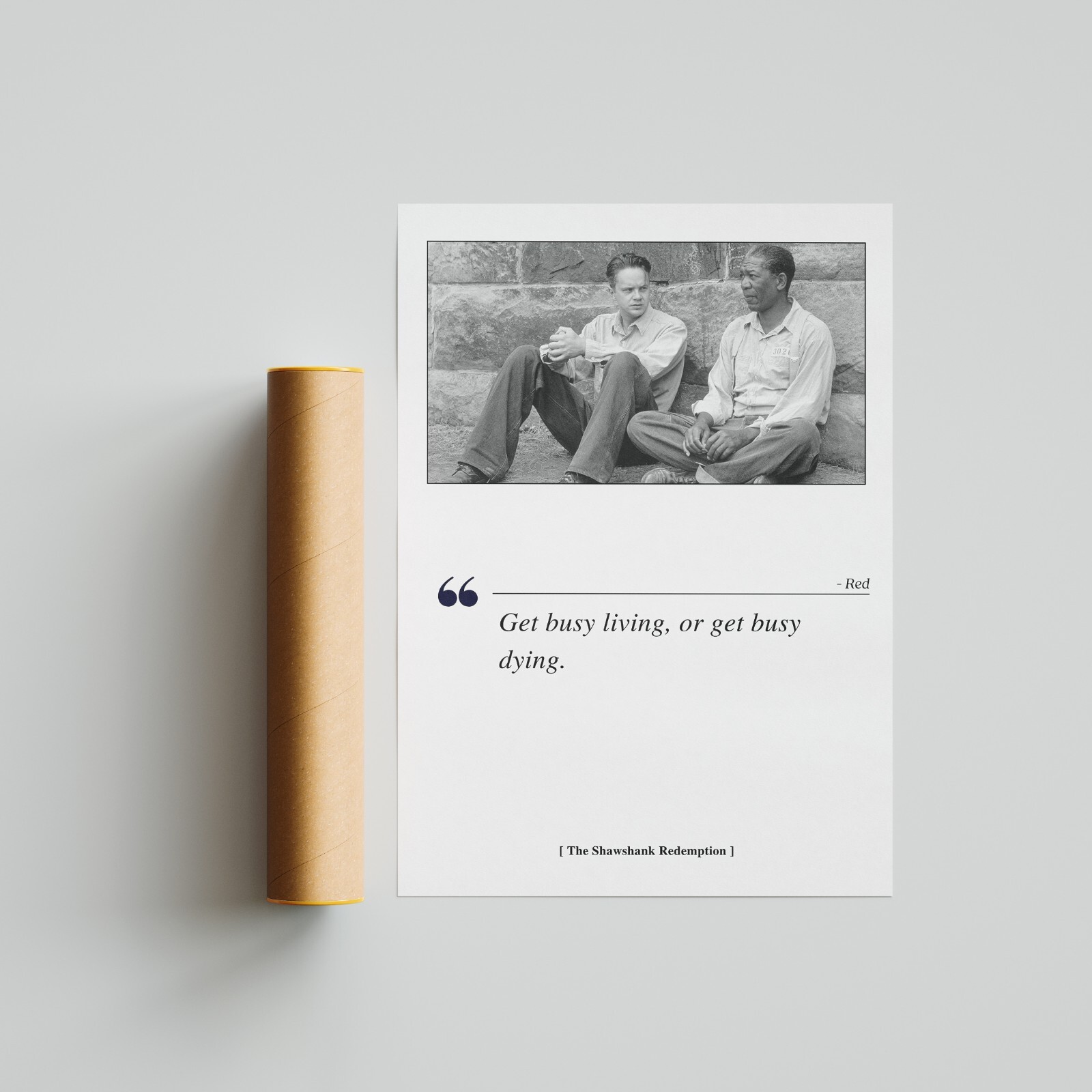 The Shawshank Redemption Movie Poster Print, Movie Quote – Unframed