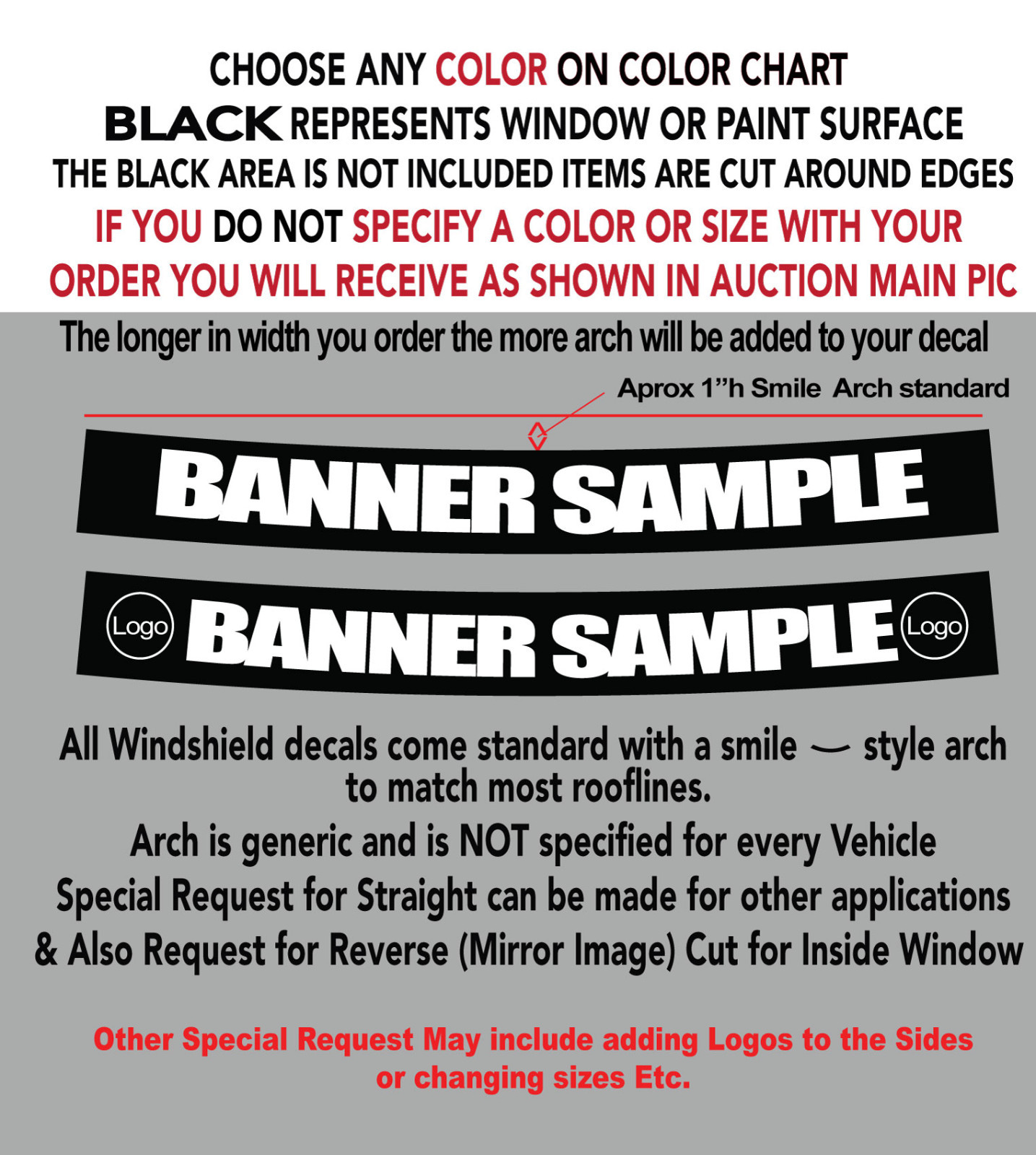 MAZDA TEXT w/LOGOS WINDSHIELD DECAL STICKER 42&Prime;w x 4&Prime;h in Any 1 Color