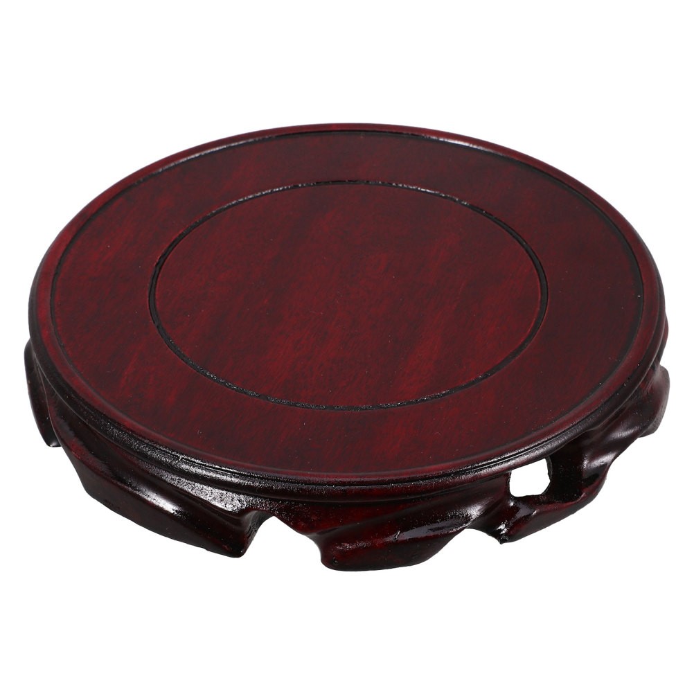 Wooden Display Stand Base for Teapot Vase Plant Pedestal Home Decor 15 cm