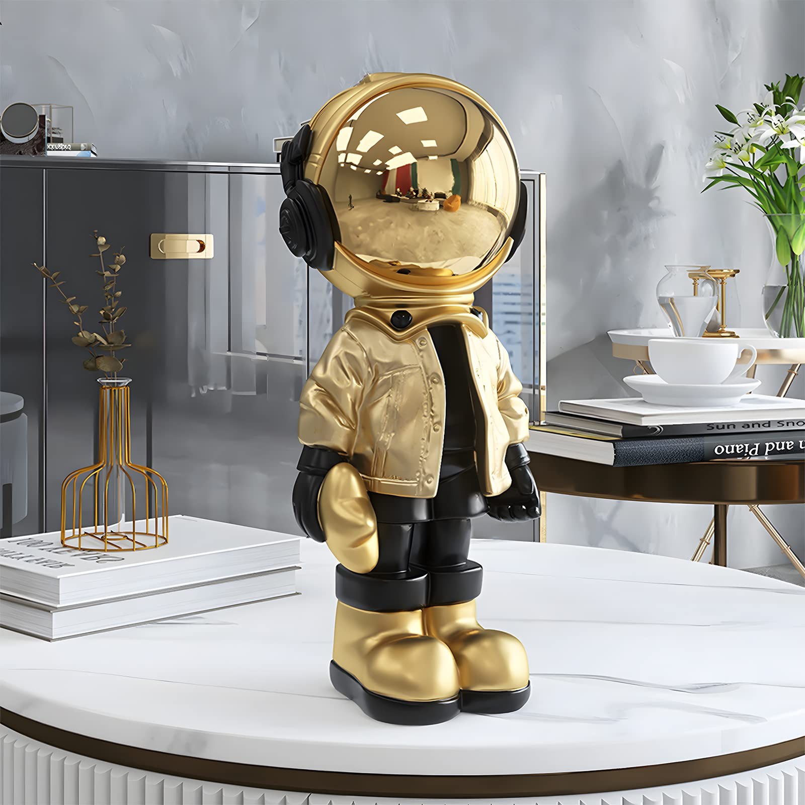 Figurine Statue Astronaut Sculpture Spaceman Decor,Sculpture for Home Decor,A…