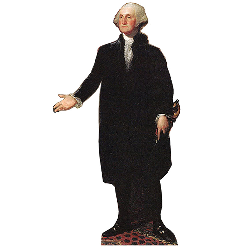GEORGE WASHINGTON President Lifesize CARDBOARD CUTOUT Standup Standee Poster F/S