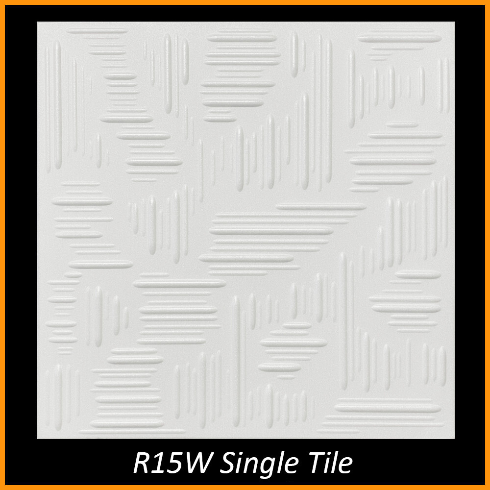 Décor Ceilings R15 Foam Glue-Up Ceiling Tile 20×20 (126.72 s.f/Case) Pack of 48