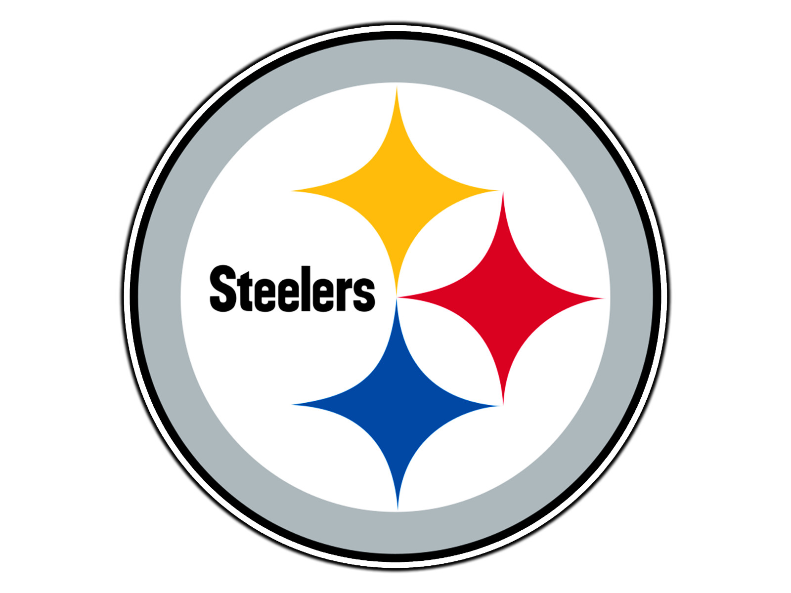 #0049 Pittsburgh Steelers Logo Football Sticker Waterproof Vinyl Decal Die-Cut