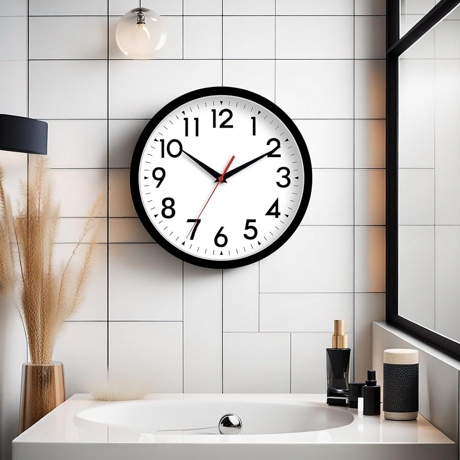 Stylish 8-Inch Silent Wall Clock – Modern Battery Operated Decor for Any Room