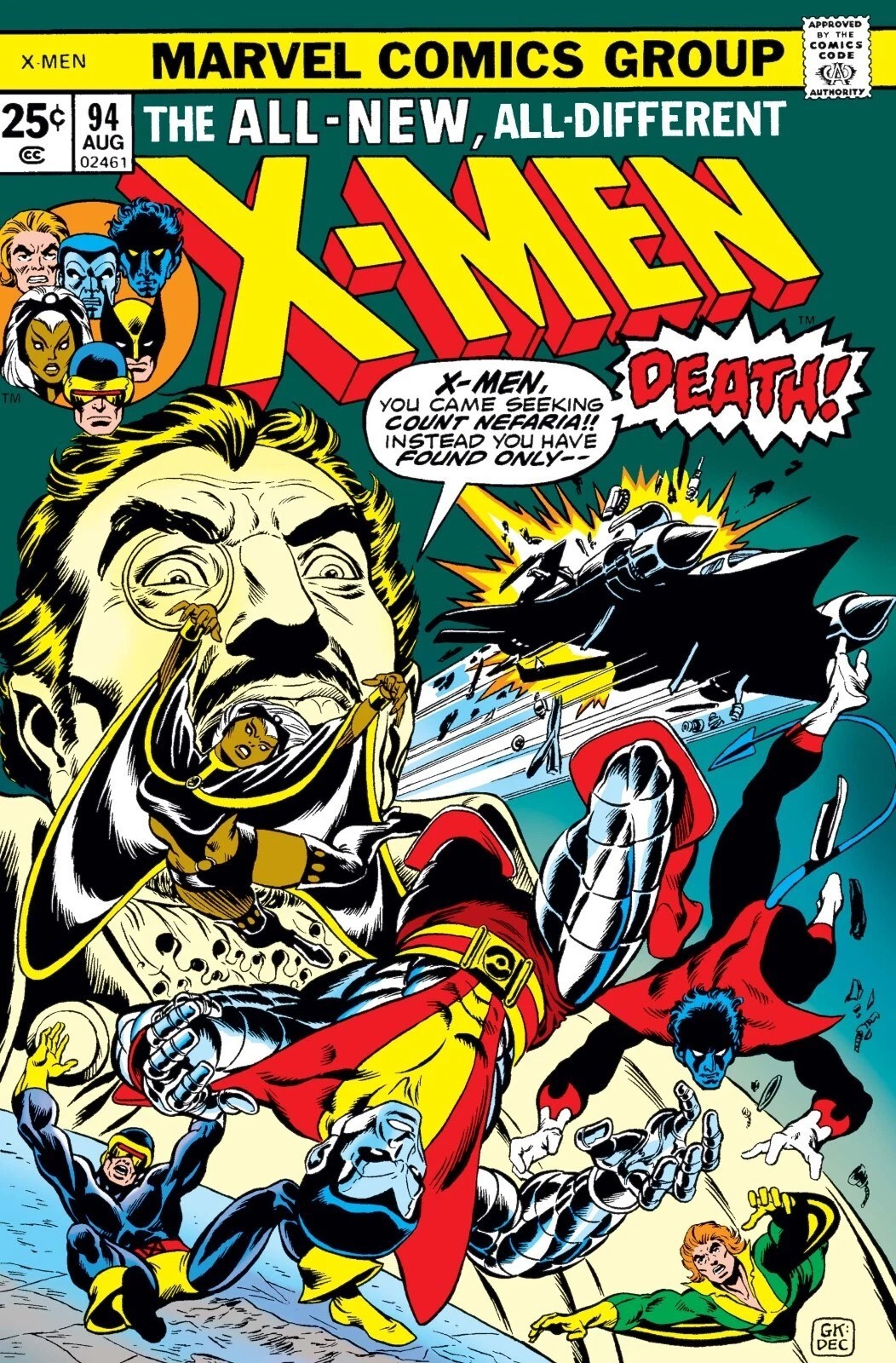 UNCANNY X-MEN #94 COMIC BOOK COVER Poster print 11&Prime;x17&Prime; home decor