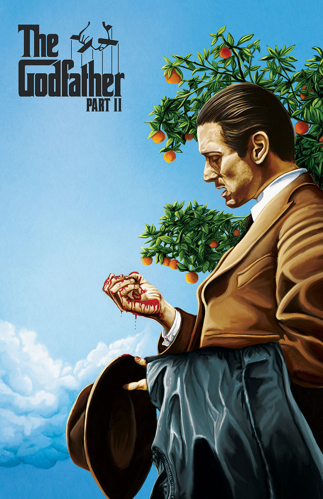 AA4800 The Godfather Part II By Francis Coppola 1974 Movie Poster 11×17