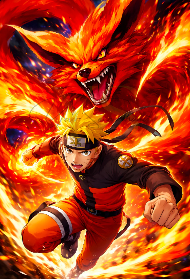 NARUTO Kurama-Naruto poster print 13 »x19 » home decor glossy paper #3
