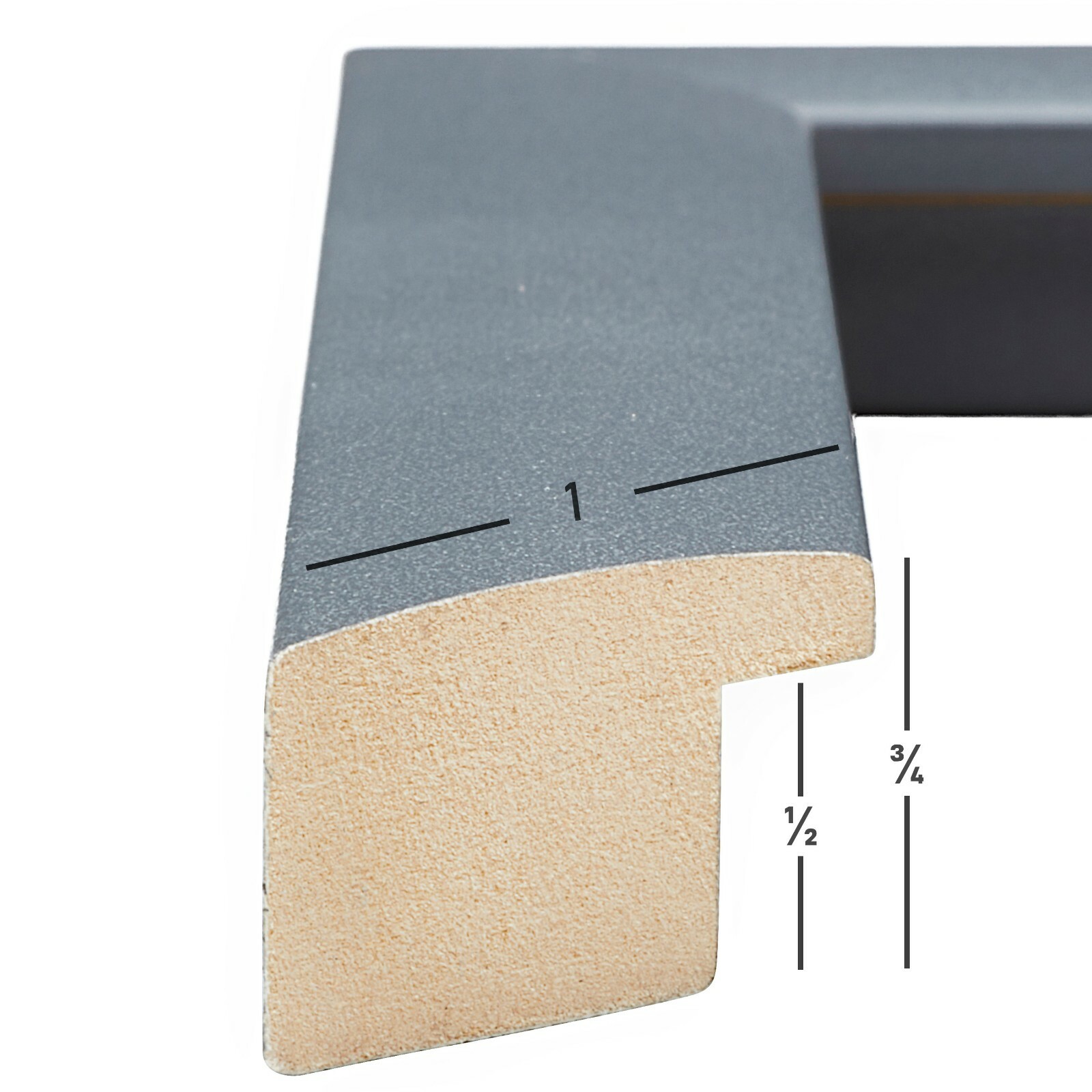 Craig Frames Contemporary1 Inch Wide, Dark Slate Gray Picture Frame