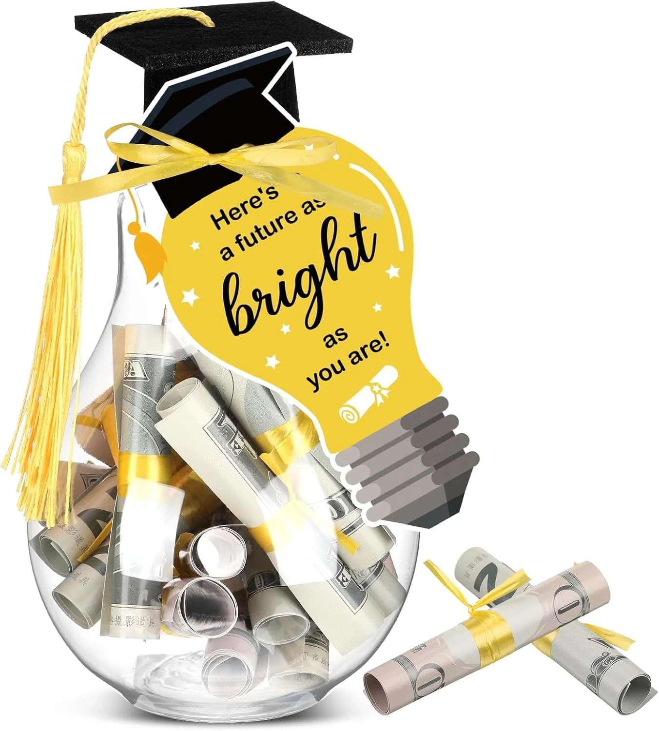 Graduation Gift 2026 Graduation Money Box Holder Graduate Mason Jar Filled with