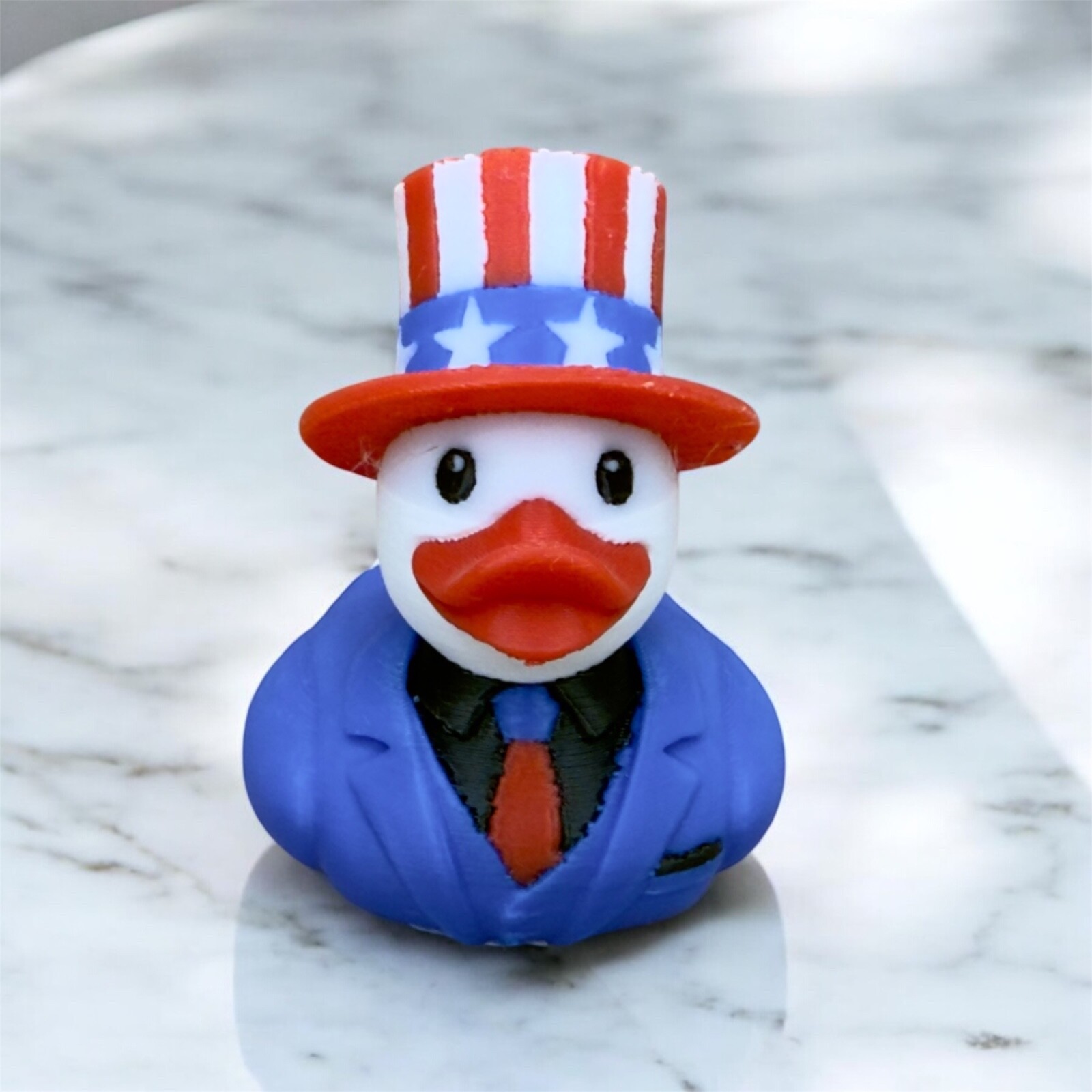 Patriotic Duck Figurines – Uncle Sam, Bald & Waving Eagle | Jeep Cruise 4th July