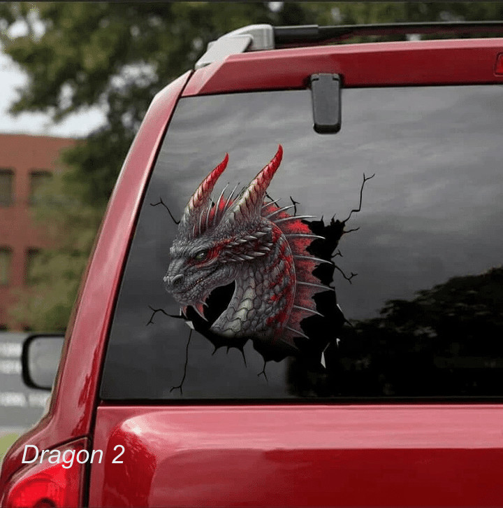 LARGE-SIZED CAR DECALS – DRAGON – 3 CHOICES
