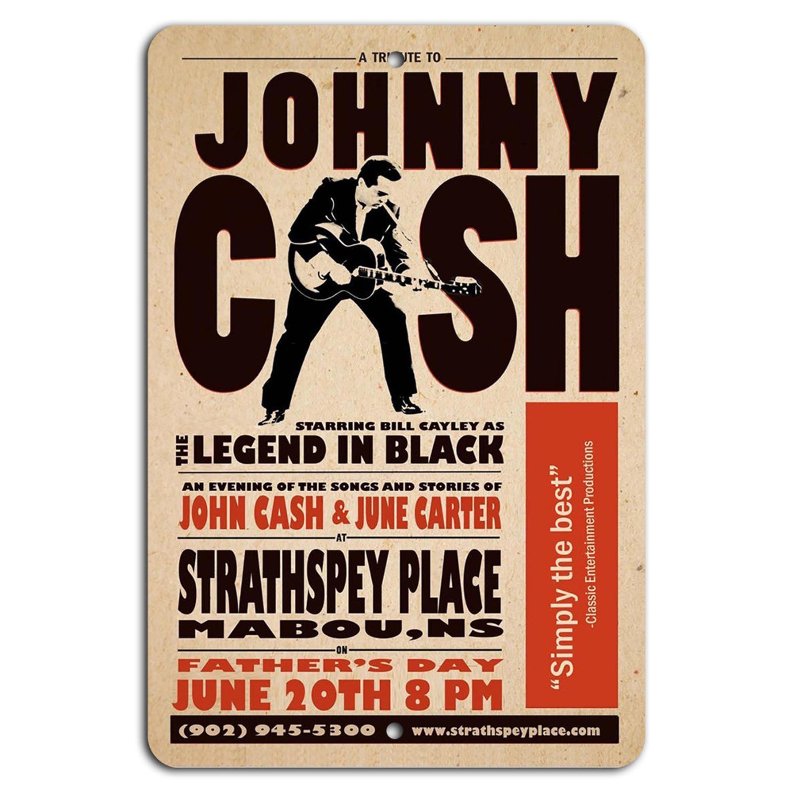 BanginPrints Aluminum Tribute Sign Johnny Cash June Carter Country Music
