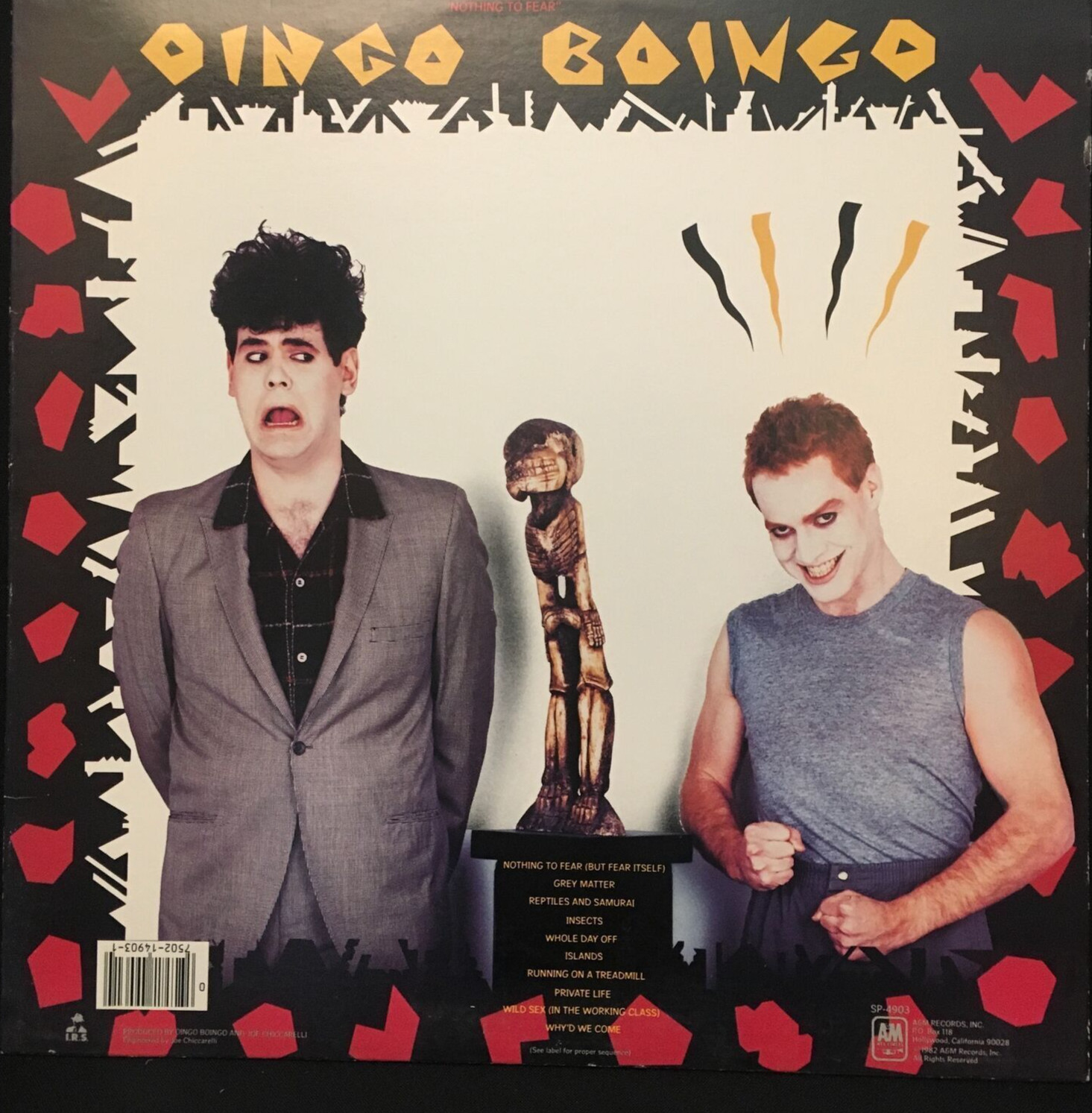 Oingo Boingo Nothing to Fear Album Cover Poster Print 12 x 12