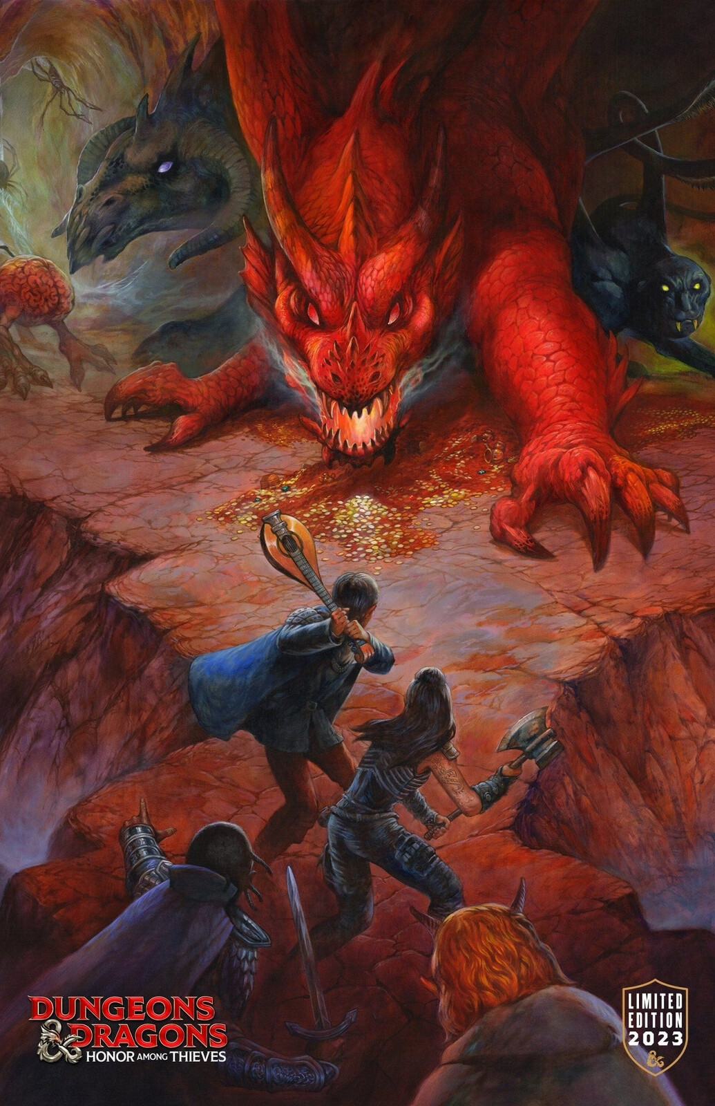 AA1198 Dungeons & Dragons Honor Among Thieves 2023 Artwork Movie Poster 11×17