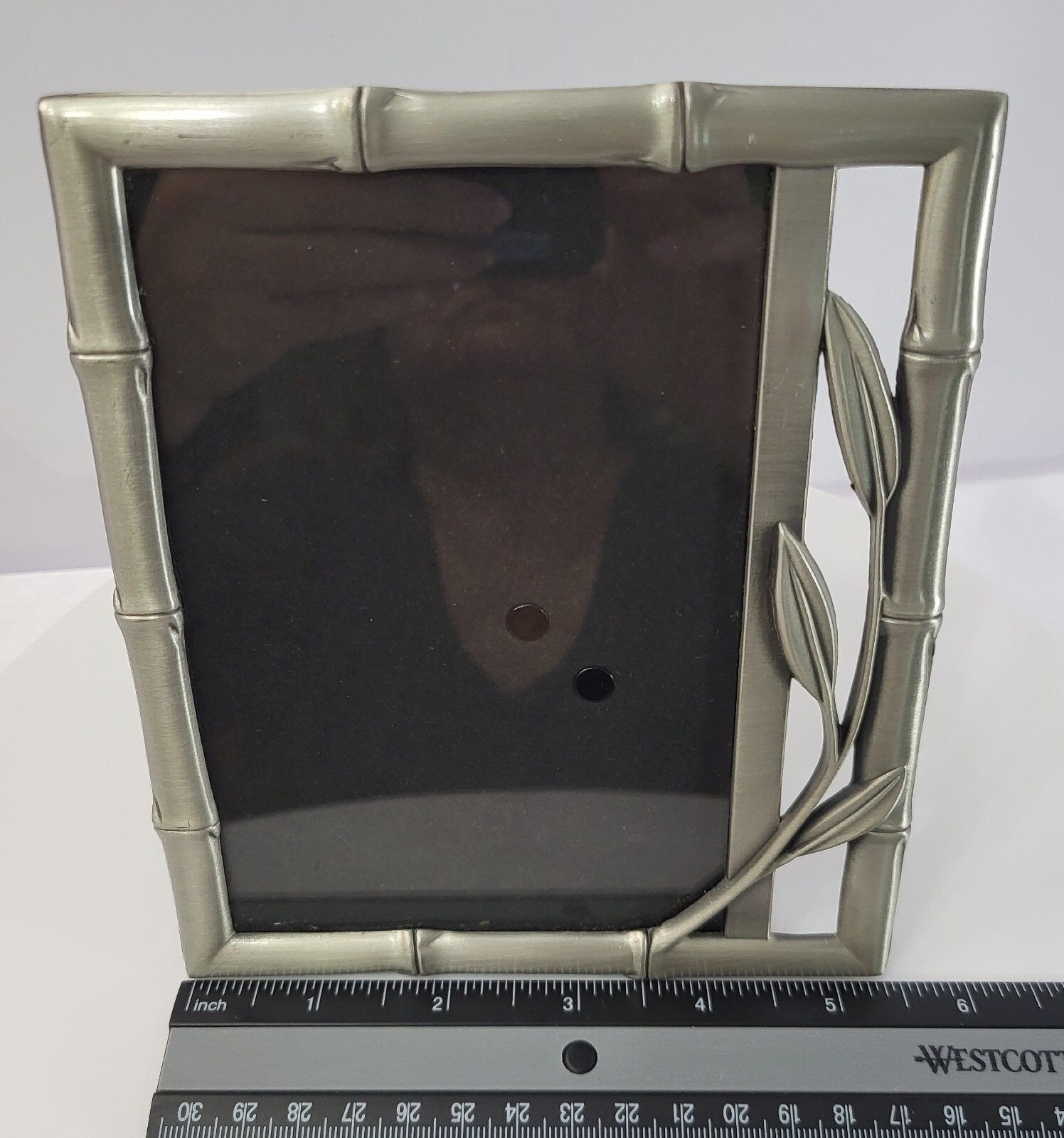 Bamboo Pewter Vertical or Horizontal 4×6 Inch Photo Frame