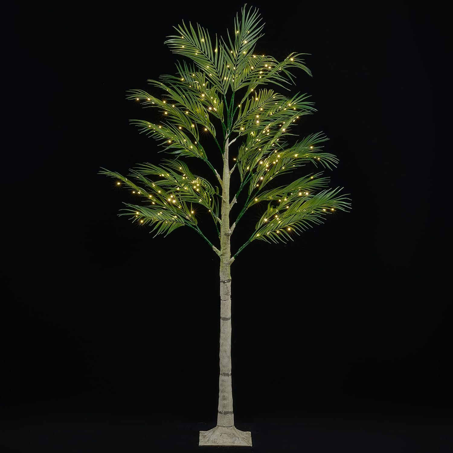 6FT Lighted Palm Tree with 224 LED Lights for Indoor Outdoor Summer Decor