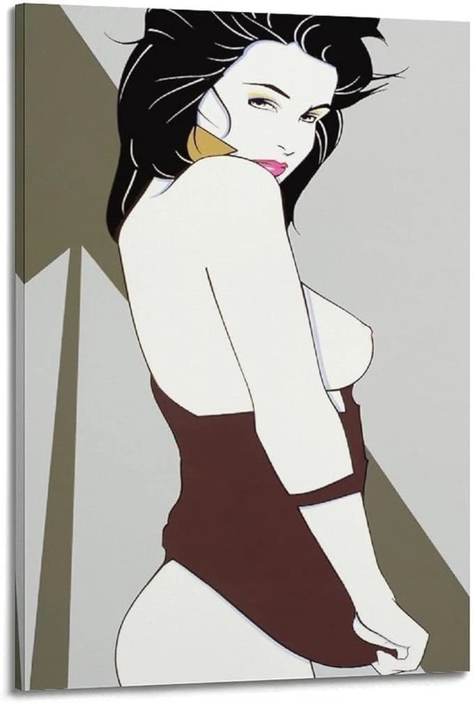 Patrick Nagel Simple Art Illustration Poster Print 24×36 Unframed