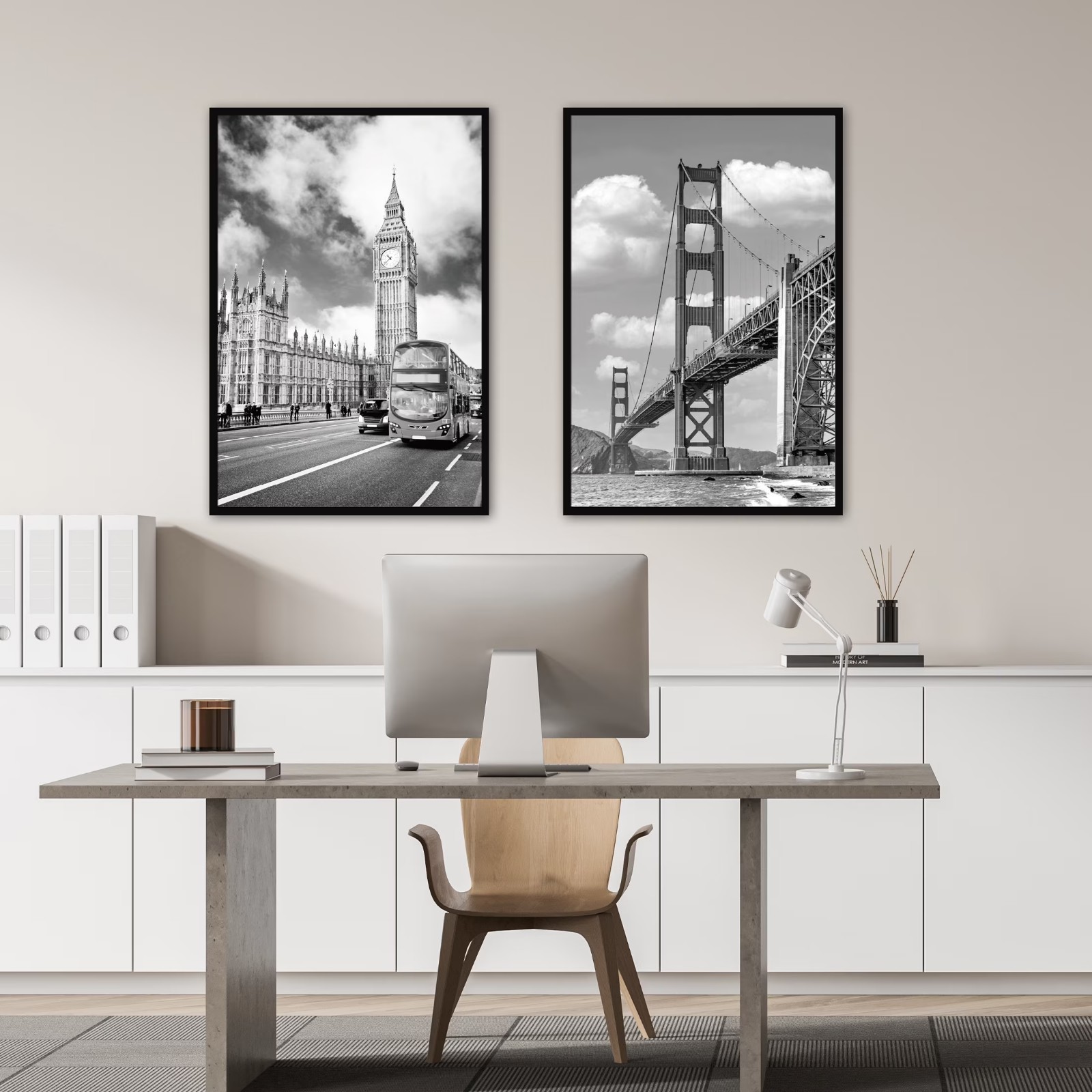 Mainstays 24×36 Picture Frame, Black Flat Profile Wall Photo Frame.