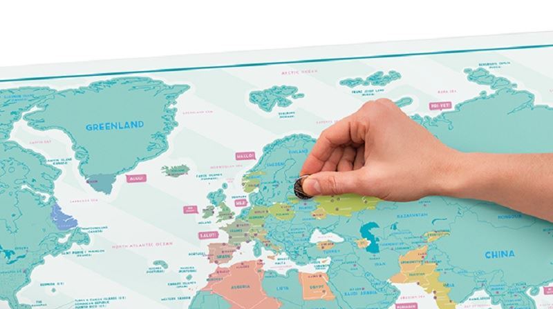 Scratch Map Home Edition Poster Luckies Personal Travel Log Gift By Luckies