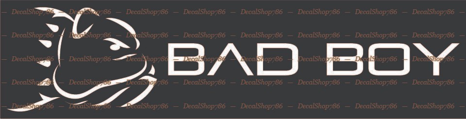 BAD BOY Heavy Equipment – Cars/SUV/Truck Vinyl Die-Cut Peel N&rsquo; Stick Decals