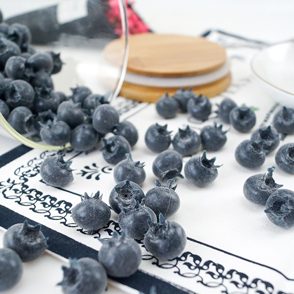 Artificial Blueberries Simulation Fake-Fruit Home Decor Kitchen Display