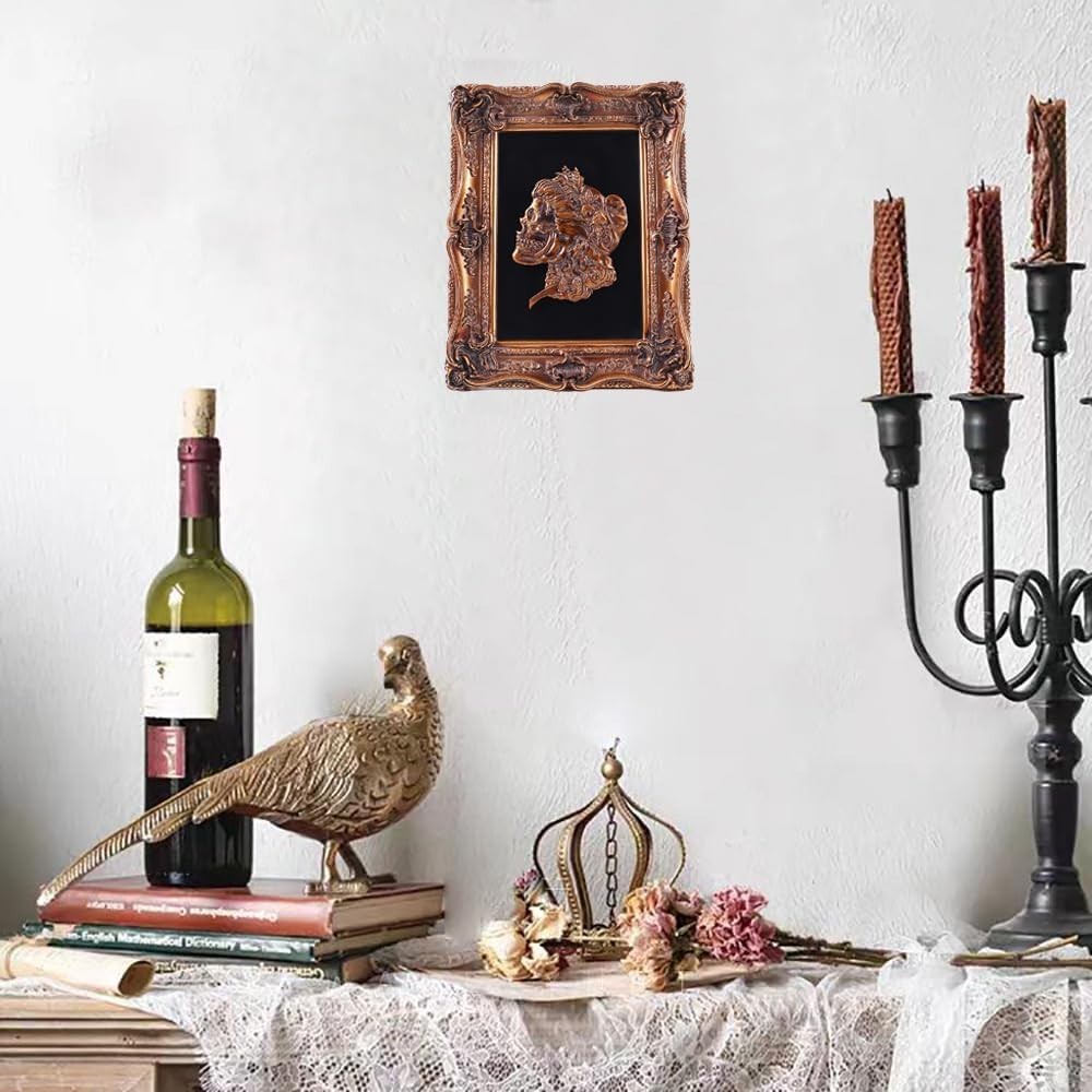 Skull Ornaments Gothic Wall Sculpture Vintage Wall Sculptures Antique Wall Art H