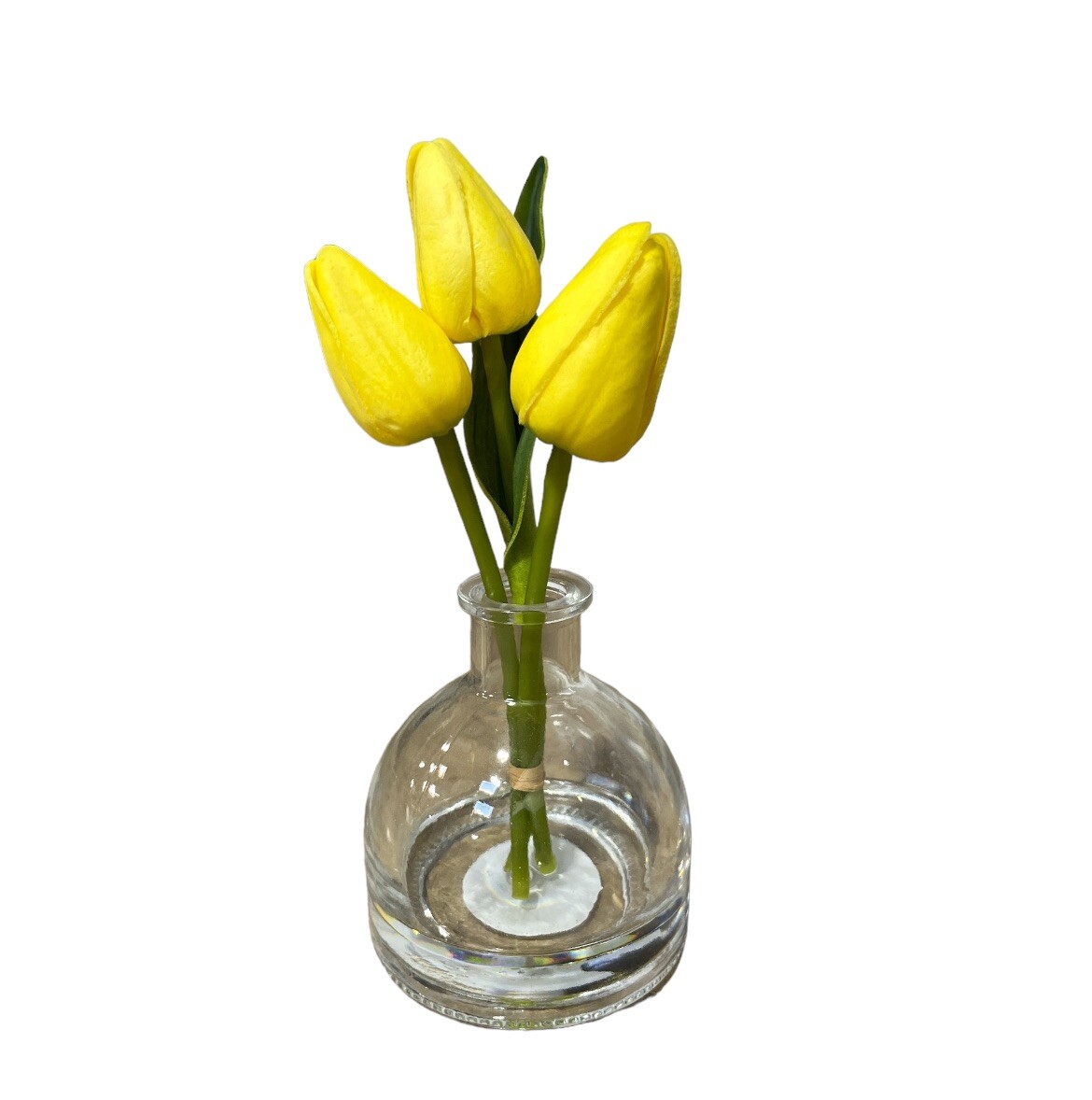 Faux Plant 5 » Yellow Tulips in Glass Vase