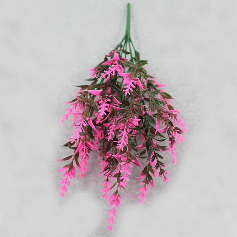 Artificial Lavender Flowers Plastic Fake Plants Home Wedding Garden Decor 36cm