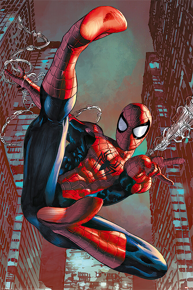 Spider-Man – Marvel Comics Poster / Print (Web Slinging) (Size: 24&Prime; X 36&Prime;)