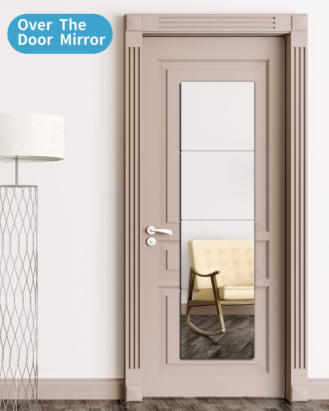 Unbreakable Full Length Mirror For Wall Mounted, Over The Door Mirror, Full B…