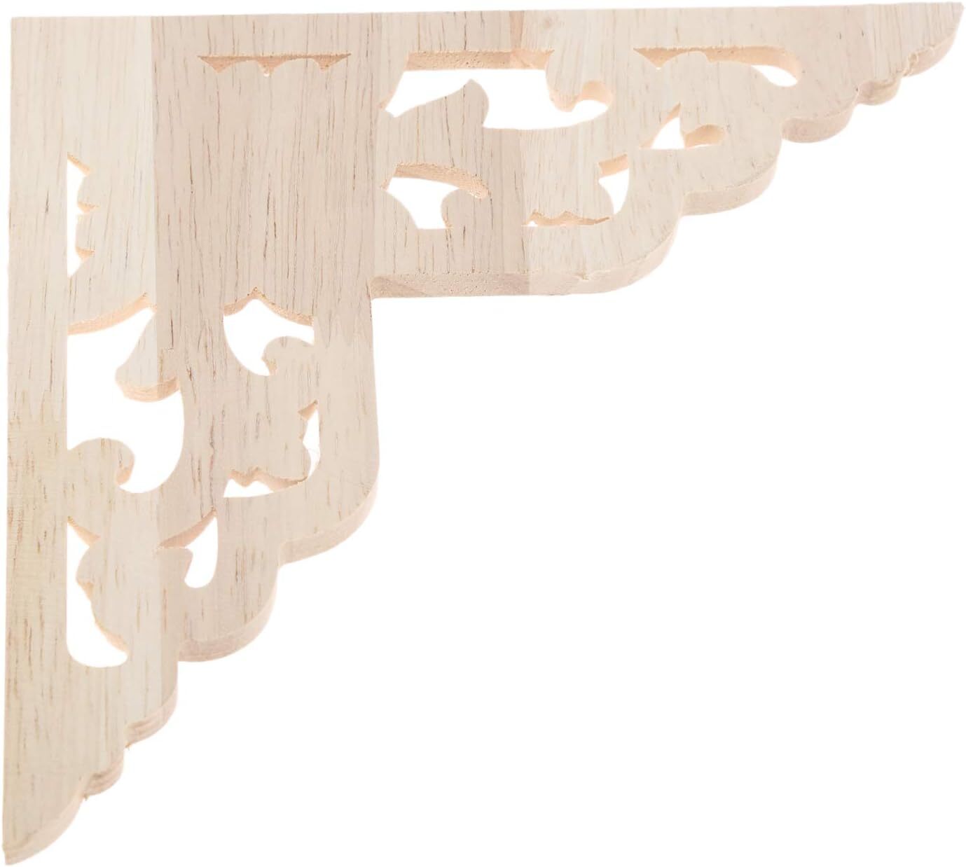 MUXSAM Wooden Decorative Appliques Onlays, 4-Pack 8x8cm/3.15&Prime;x3.15&Prime;, 4 Pack