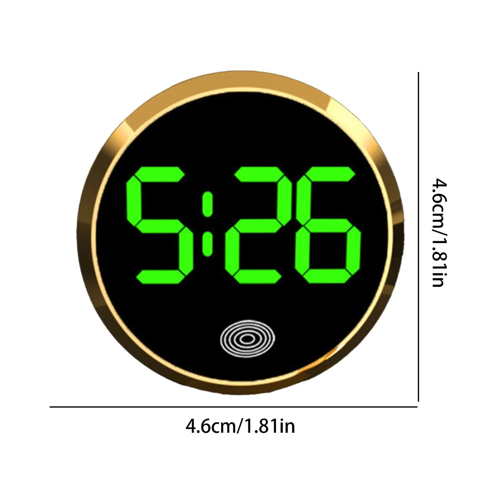 Car Dashboard Digital Clock Mini Electronic Vehicle Dash Clock LED Display