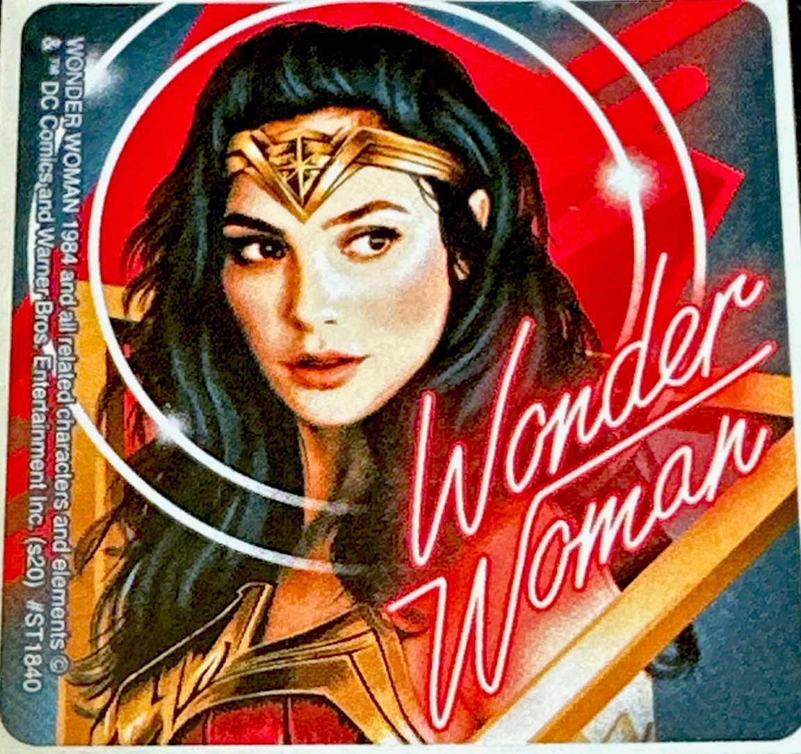 WONDER WOMAN STICKER✨💋⭐️❤️⭐️💋✨2 1/2” X 2 1/2”✨SEXY & CUTE✨AWESOME✨🌟⭐️💫