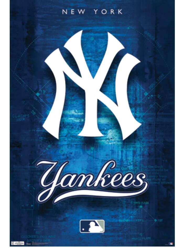 New York Yankees Team Logo MLB Baseball 24×36 Poster – Home Decoration Wall Art