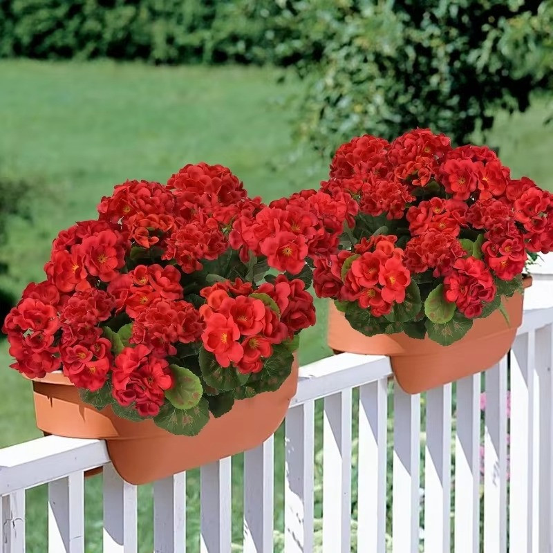 Artificial Flowers Outdoor UV Resistant Fake Violet Plant Home Decor