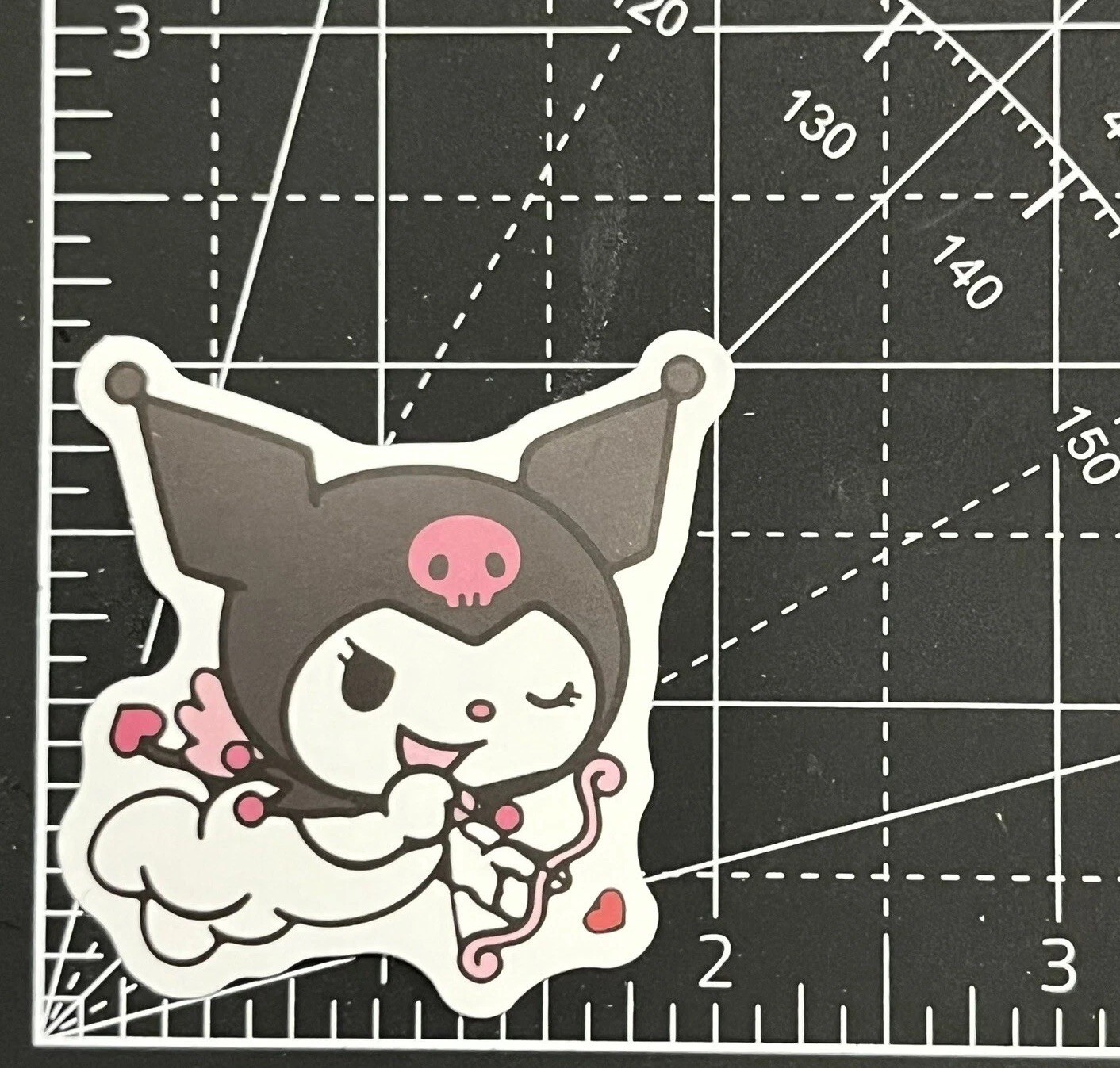 Kuromi the Cupid – Vinyl decal Sanrio Sticker StickerBomb Notebook KAWAII