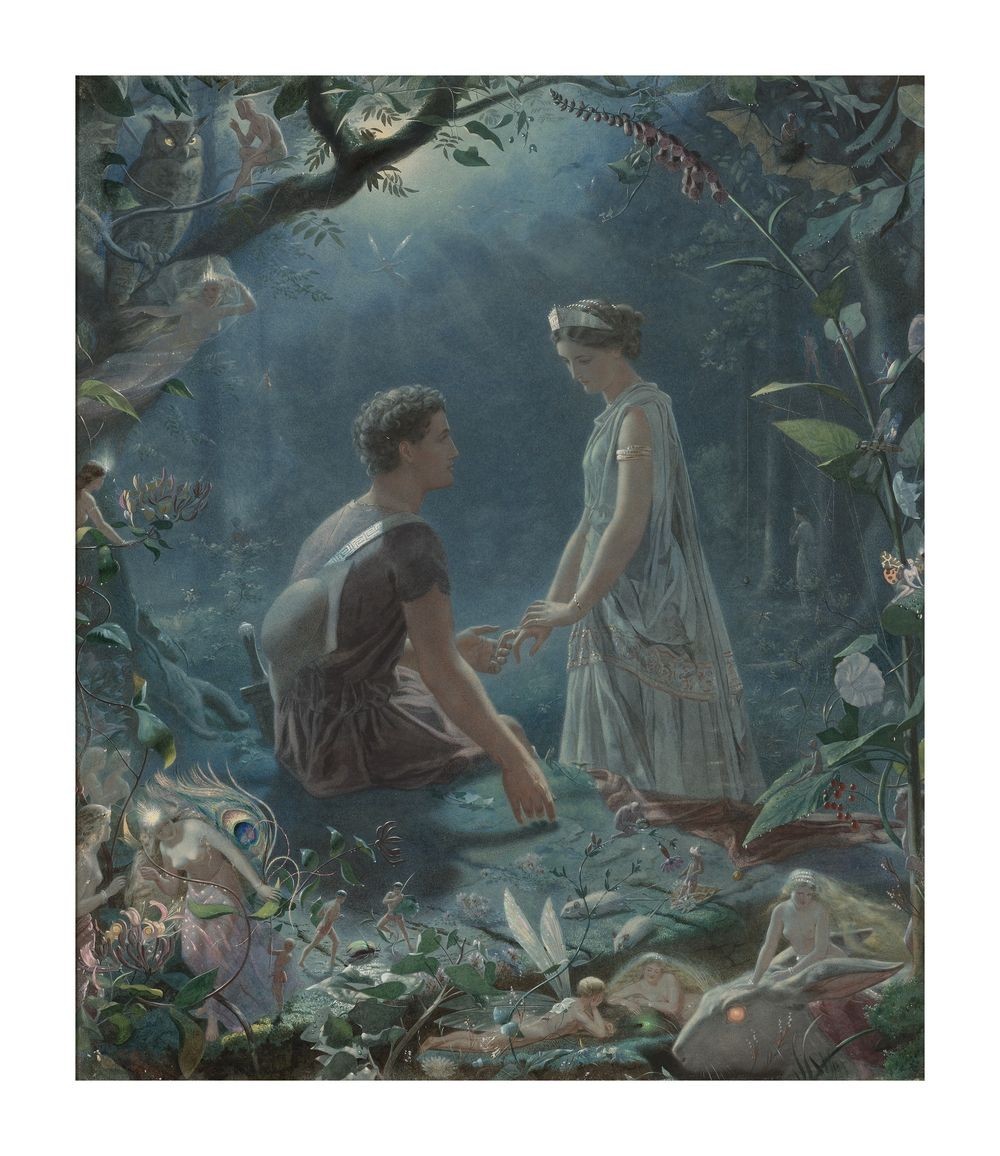 John Simmons Hermia and Lysander : Archival Quality Giclée Art Print 1870