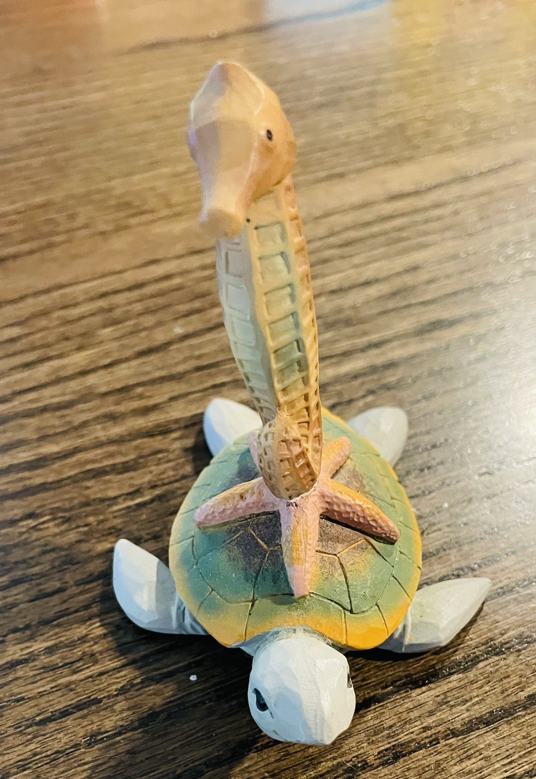 Robin Davis Turtle Stack Seahorse Starfish Resin Figurine Beach Nautical Decor