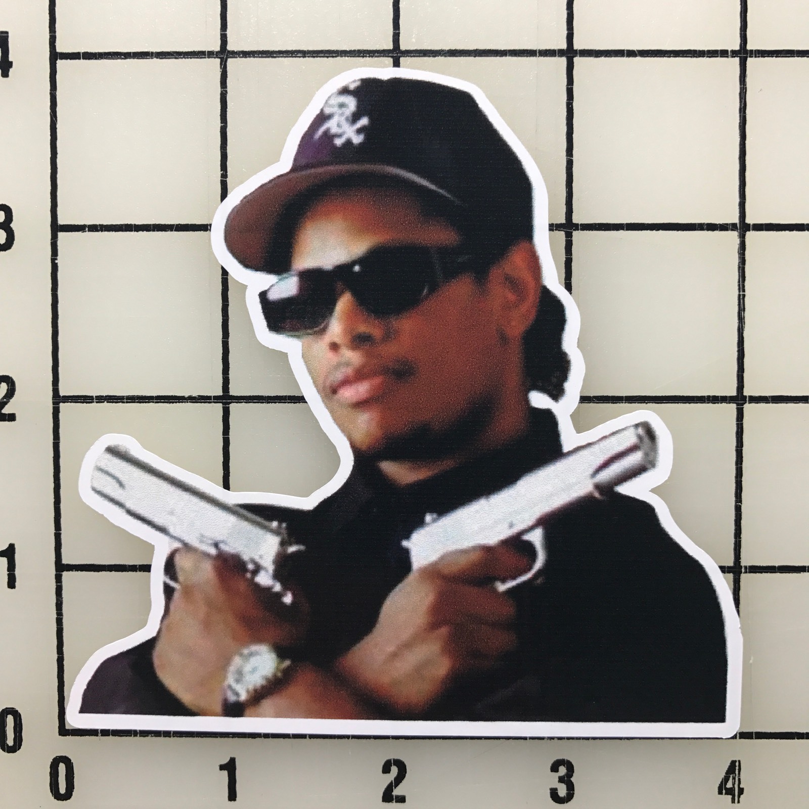 Eazy-E 4&Prime; Wide Multi-Color Vinyl Decal Sticker – BOGO