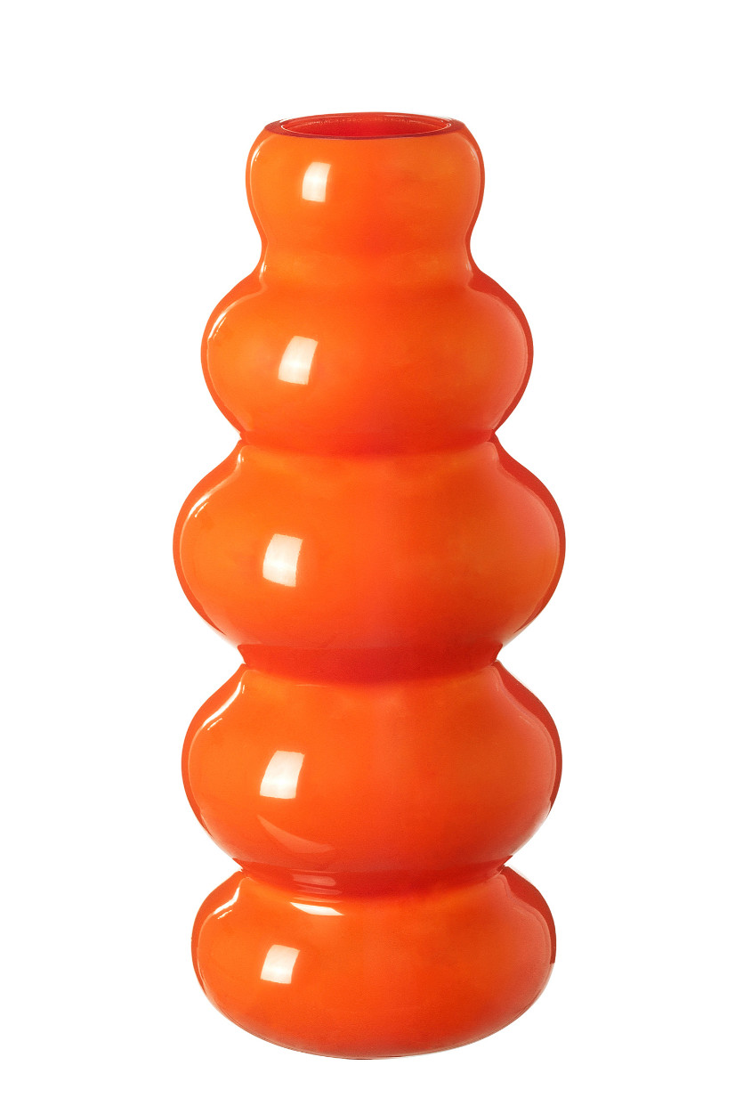 IKEA KALLARHALS Vase, Orange 26 cm 10 ¼ » Nytillverkad Collection 1995 Snurra NEW