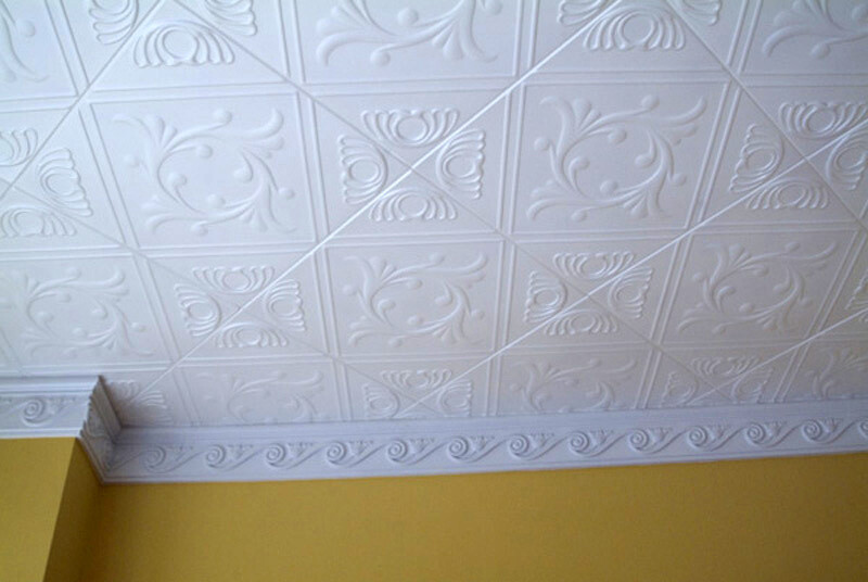 Ceiling Tiles, Glue Up, DIY, Decorative Styrofoam, ANET 20&Prime; x 20&Prime; White