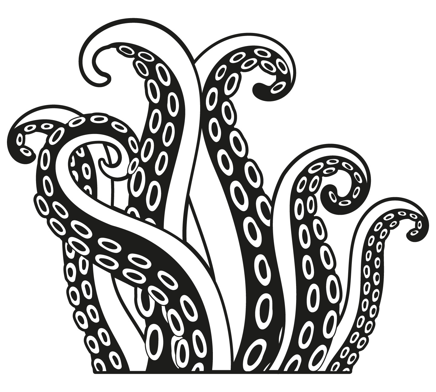 Vinyl Home Art Squid Octopus Sticker Bedroom Living Room Wall Decoration 18×20